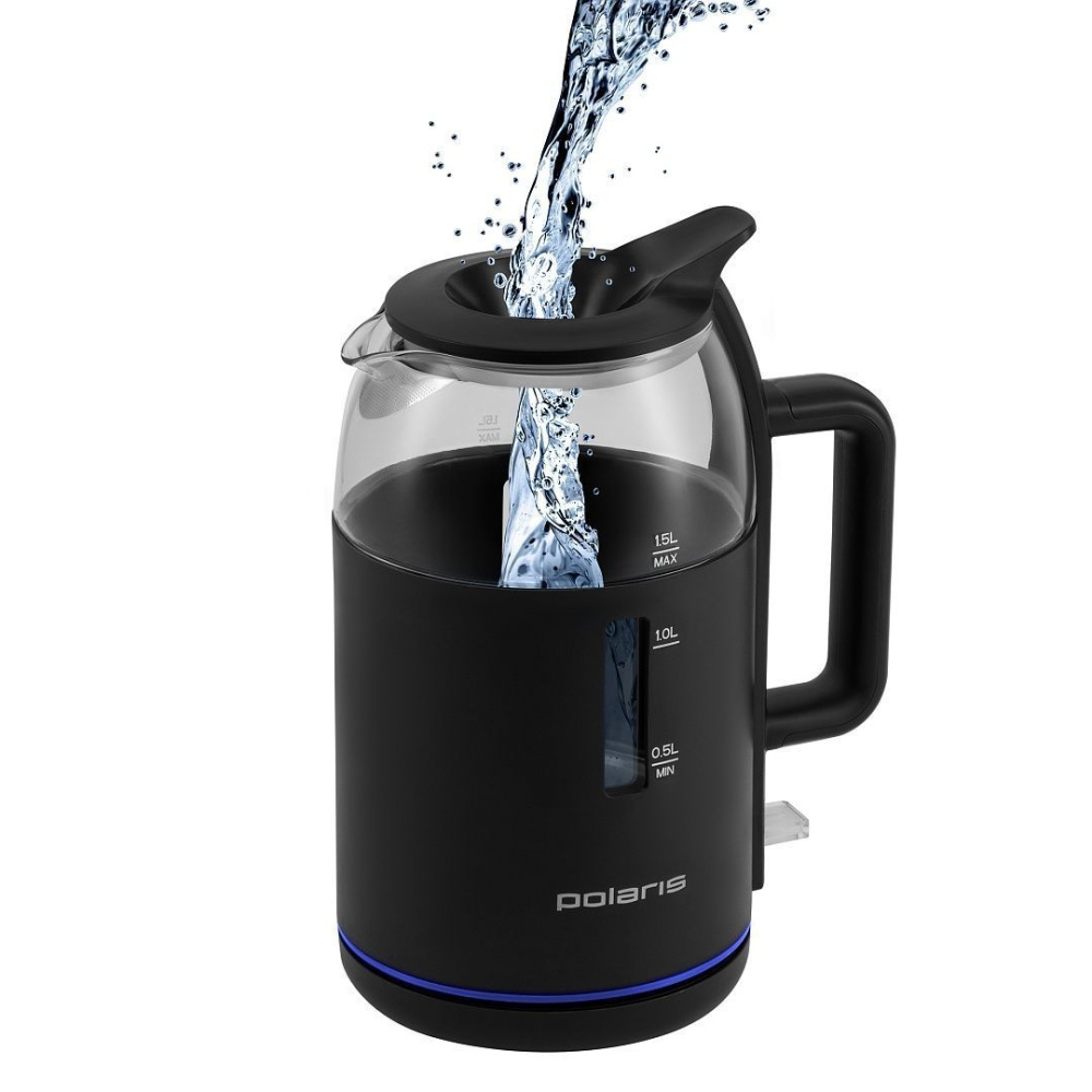 

Чайник электрический Polaris PWK 1545CGL Water Way Pro черный