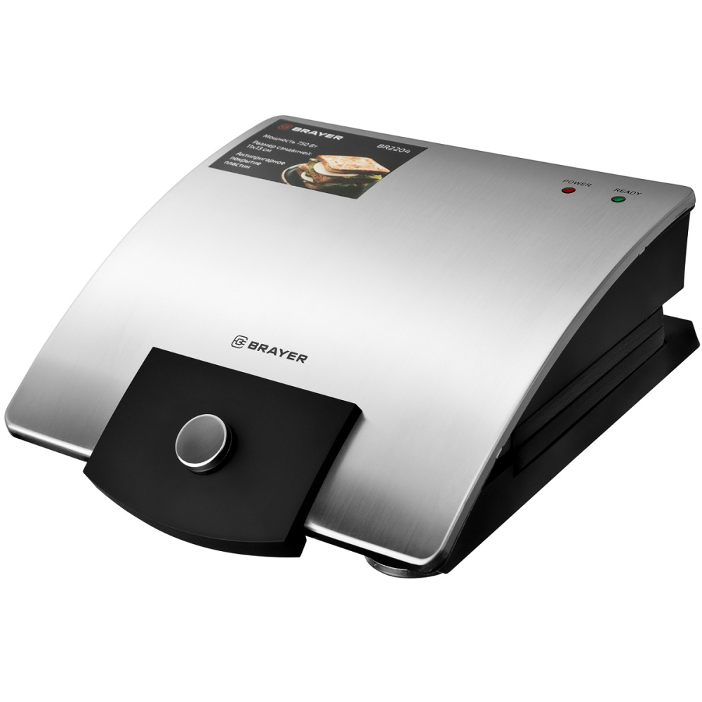 

Сэндвичница Brayer BR2204 серебристая
