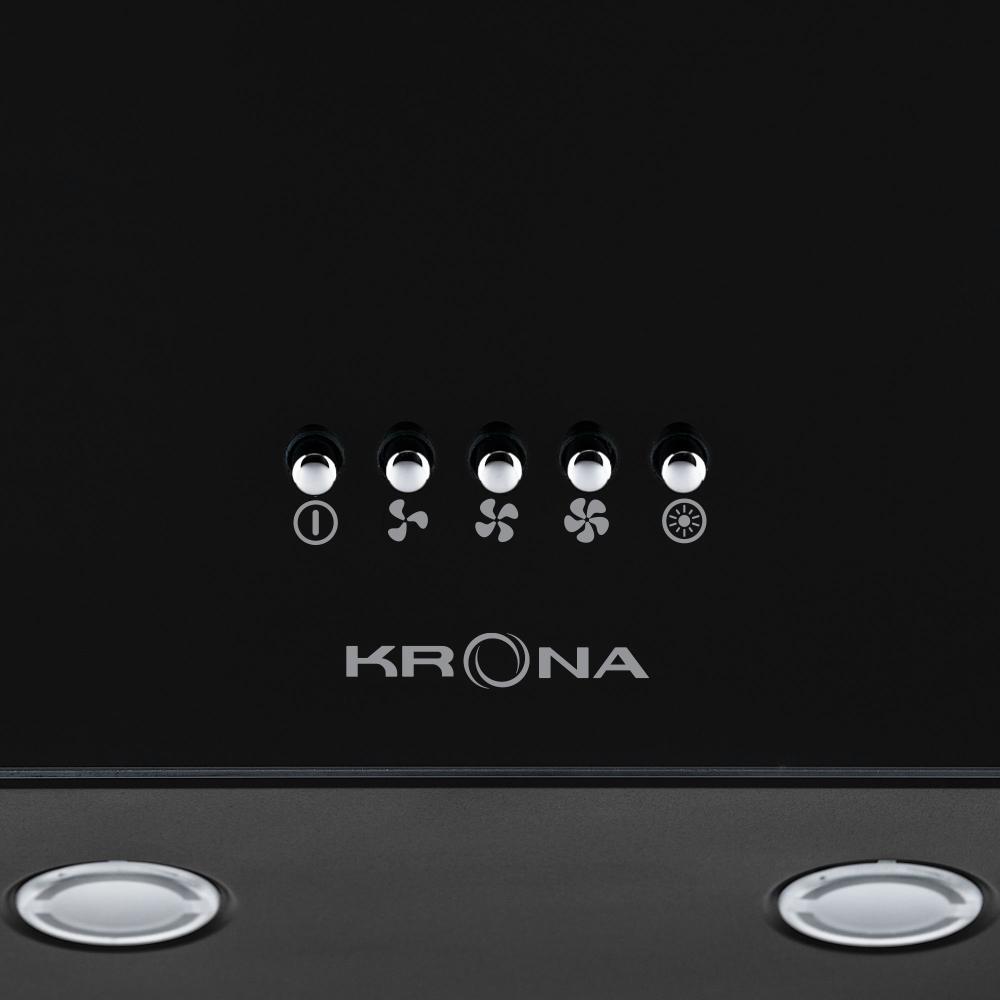 Вытяжка наклонная Krona HELGA 600 black PB - фото 5