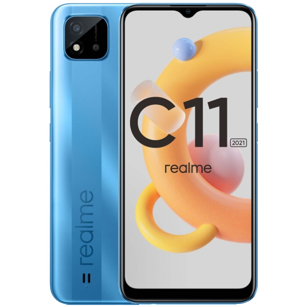 Смартфон Realme C11 2021 2/32Gb Blue - фото 1