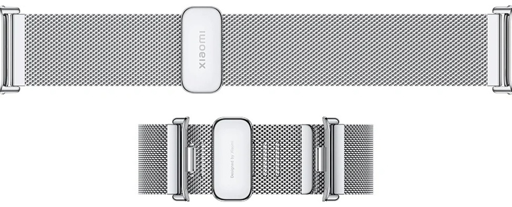 Сменный браслет, Xiaomi, Milanese Quick Release Strap, M2306AS1/BHR8012GL, Совместим с band 8 Pro/9 ProRedmi Watch 4/5, Серебристый - фото 7