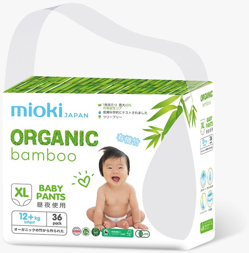 Подгузники-трусики Marabu Organic bamboo, размер XL (12+ кг), 36 шт.