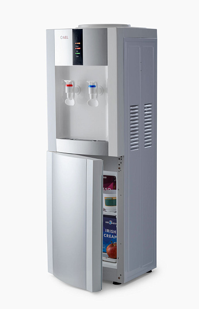 Кулер для воды AEL LD-AEL-47c white/silver со шкафчиком - фото 1