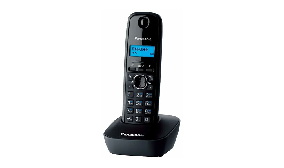 Телефон Panasonic KX-TG 1611 RUH, черный - фото 1