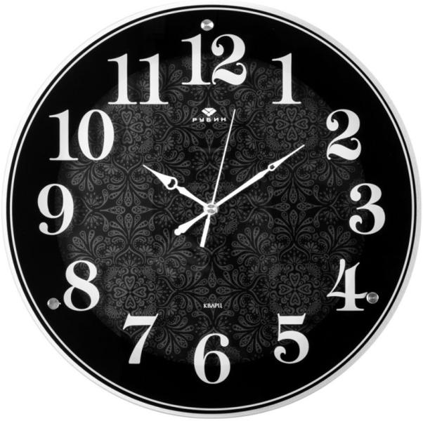 Часы настенные Рубин 4040-1244B черный