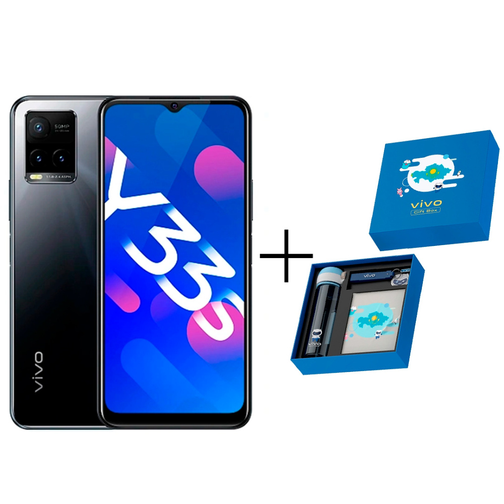 

Смартфон Vivo Y33S 4/64Gb Mirror Black+Gift box BTS 2022 Blue