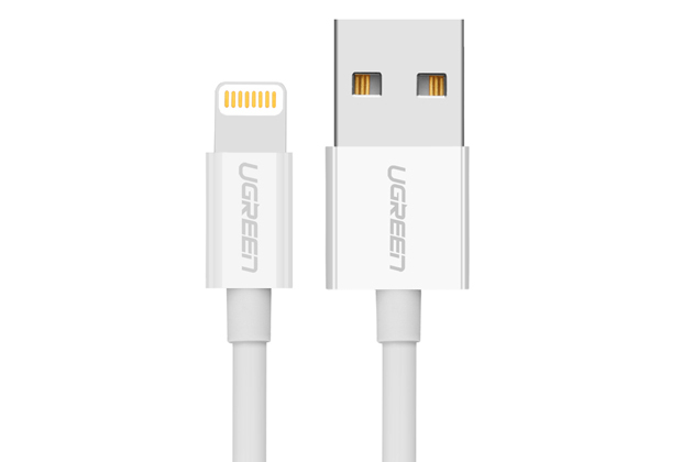 Кабель Ugreen US155 Lightning To USB 2.0 A Male Cable/White 1M, 20728