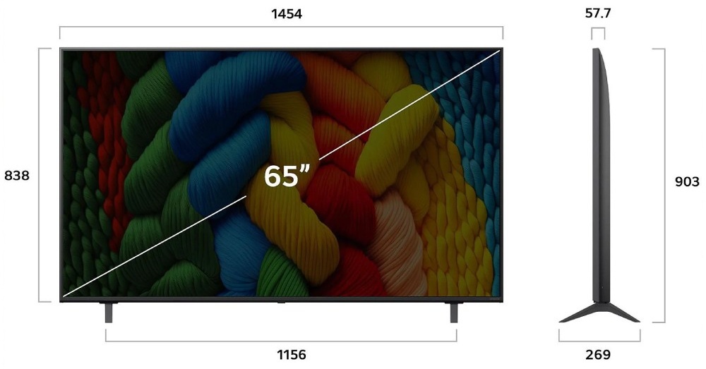 Телевизор LG 65NANO80A6B 65" 4K UHD - фото 6 Телевизор LG 65NANO80A6B 65" 4K UHD - фото 6