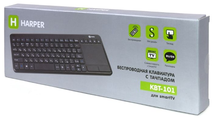 Клавиатура HARPER KBT-101 Black USB - фото 4