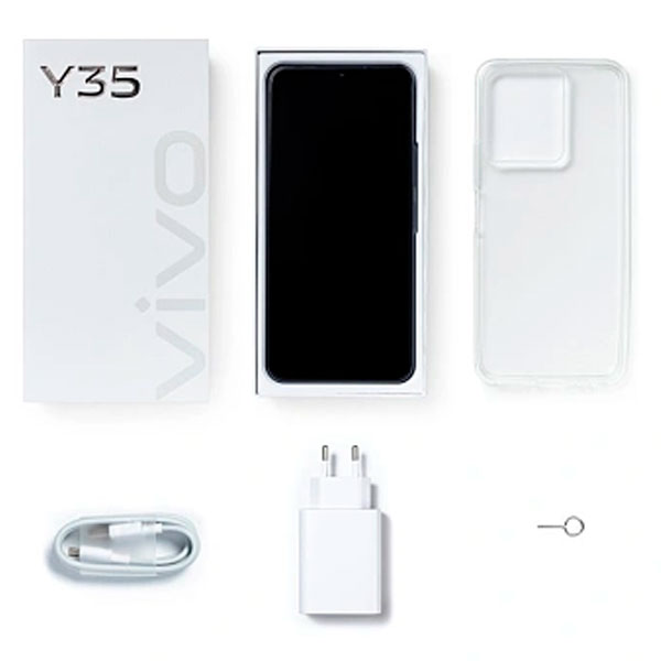 Смартфон Vivo Y35 4/64Gb Agate Black+Gift box BTS 2022 Blue - фото 10