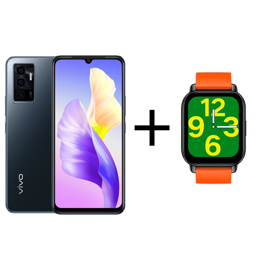 Смартфон Vivo V23E 8/128Gb Moonlight Shadow + Смарт часы vivo Zeblaze Btalk  Smart Watch Orange: купить в интернет магазине | Tgrad.kz