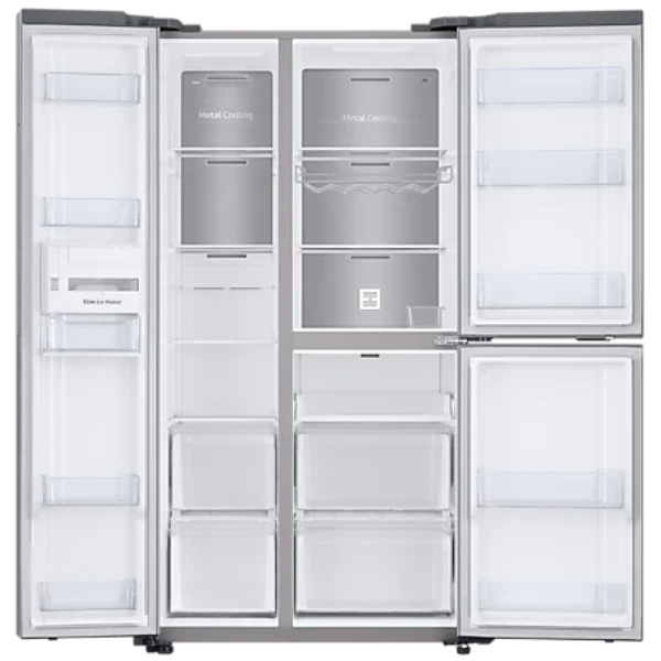 Холодильник Samsung RS63R5571SL/WT серебристый - фото 7
