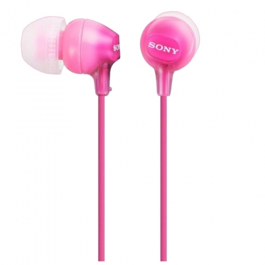 Наушники-вкладыши Sony MDR-EX15LP, розовые - фото 1