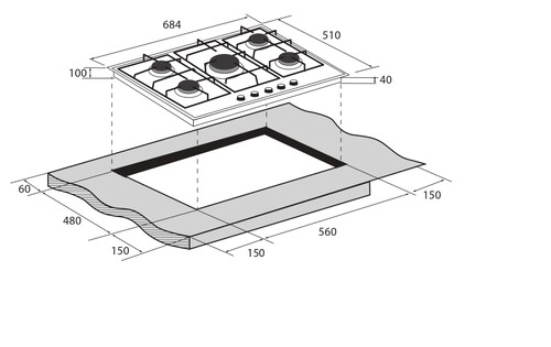 Встраиваемая газовая поверхность ZUGEL ZGH602X - фото 26