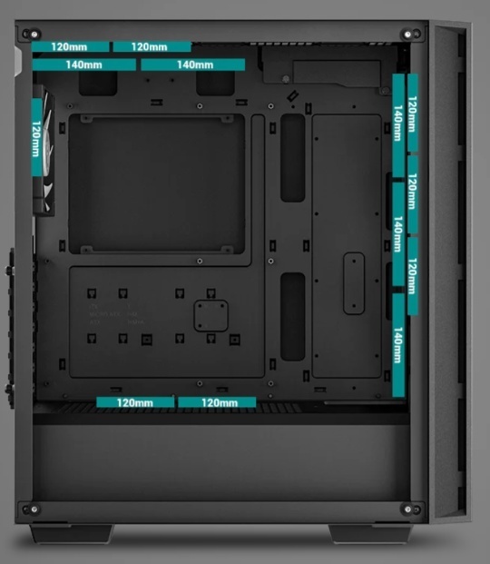 Компьютерный корпус Deepcool MATREXX 55 MESH V4 - фото 11