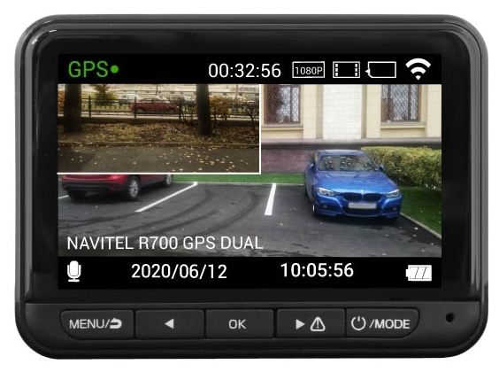 Видеорегистратор Navitel R700 GPS Dual черный - фото 3