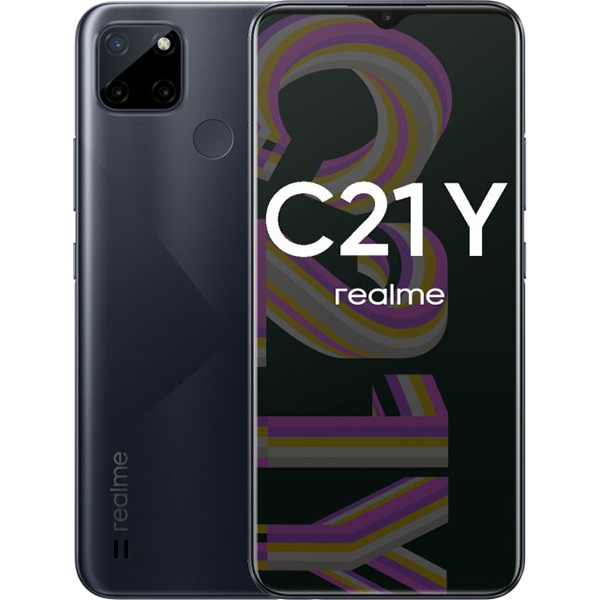 Смартфон Realme C21Y 4/64Gb Black - фото 1