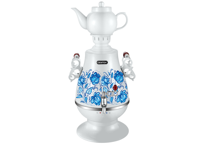 

Самовар Centek CT-0091 A белый+рисунок