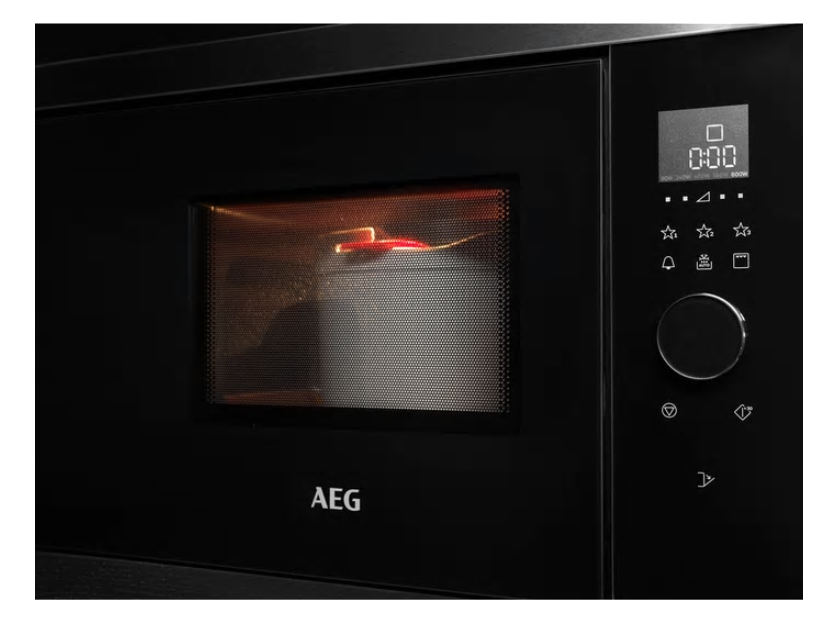 Встраиваемая микроволновая печь AEG MBE2658DEM черная - фото 6