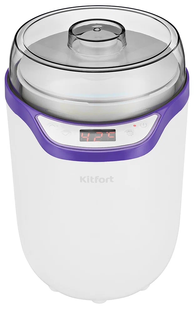 Йогуртница Kitfort КТ-2077-1 Бело-фиолетовая - фото 11