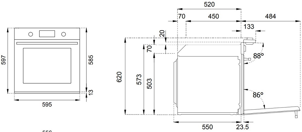 Встраиваемый духовой шкаф Bertazzoni F6011MODVPTX/23 - фото 10