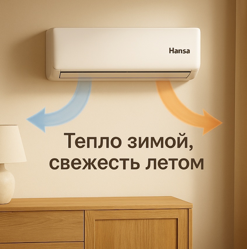 Кондиционер Inverter Hansa ACI-24W55, White, (50–72 м², 24 000 BTU, Ионизация) - фото 14 Кондиционер Inverter Hansa ACI-24W55, White, (50–72 м², 24 000 BTU, Ионизация) - фото 14