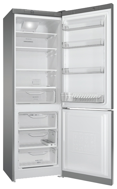 Холодильник Indesit DFM 4180 S серый - фото 3