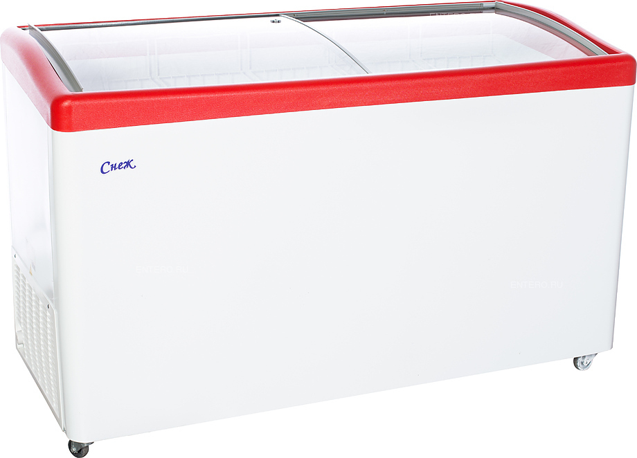 Морозильный ларь МЛГ 500 красный с вентилятором