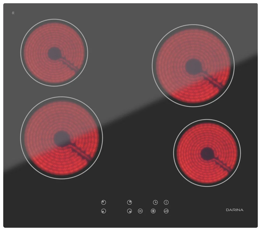 Варочная панель электрическая DARINA 4P E323 B черная