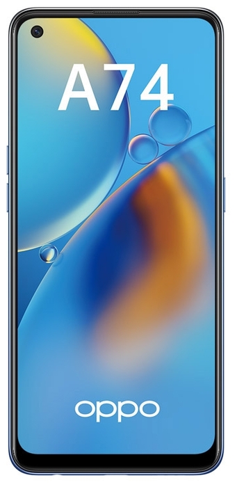 Смартфон OPPO A74 128GB, Blue - фото 2
