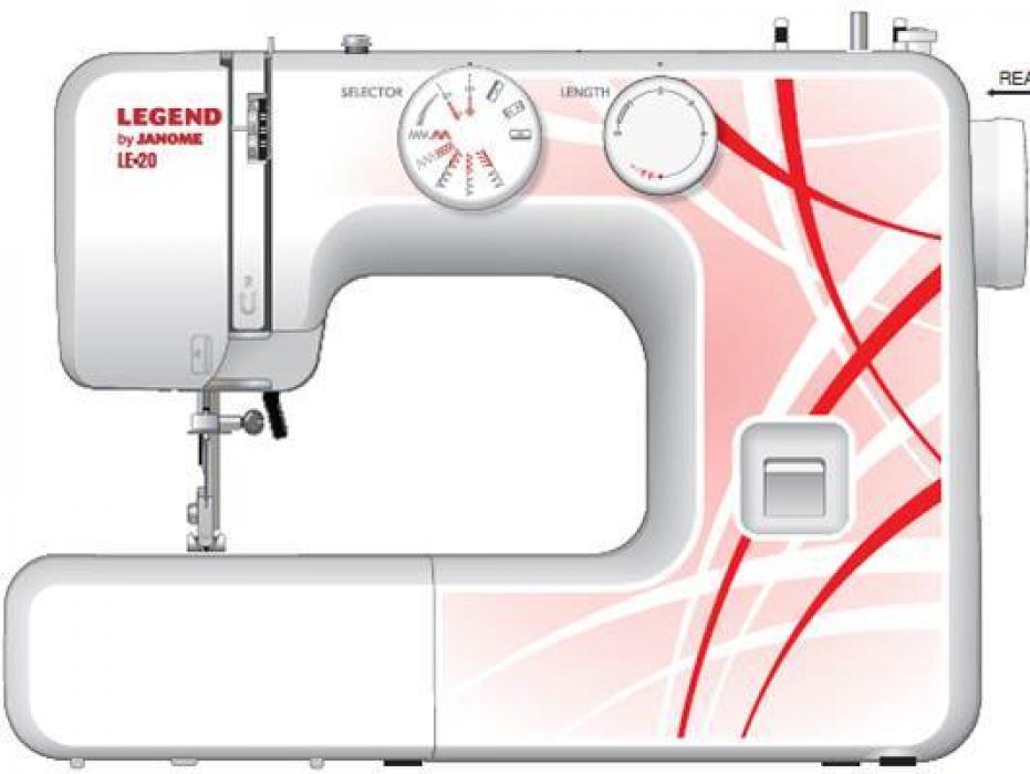 Швейная машинка Janome LE-20, белый - фото 1