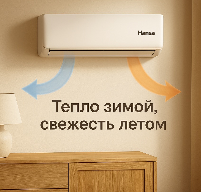 Кондиционер Inverter Hansa ACI-18W55, White, (35–54 м², 18 000 BTU, Ионизация) - фото 14