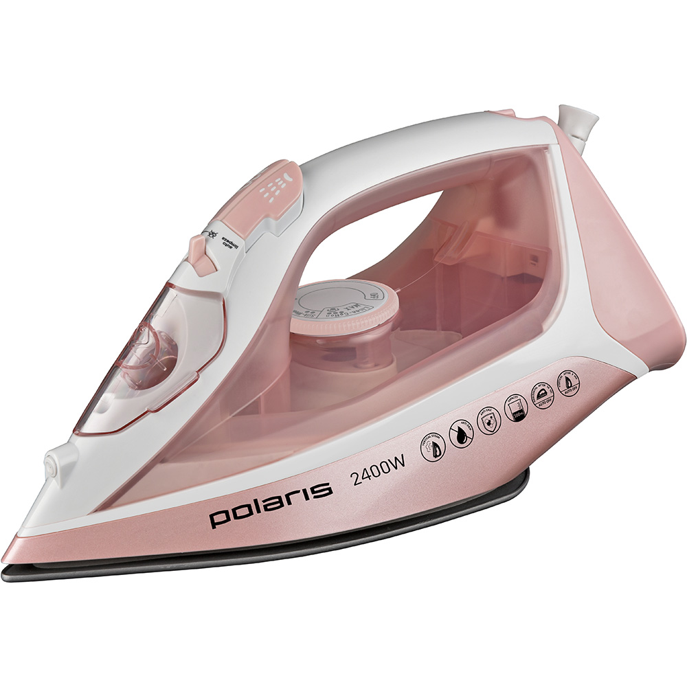 Утюг Polaris  PIR 2497AK 3m, розовый/белый - фото 4