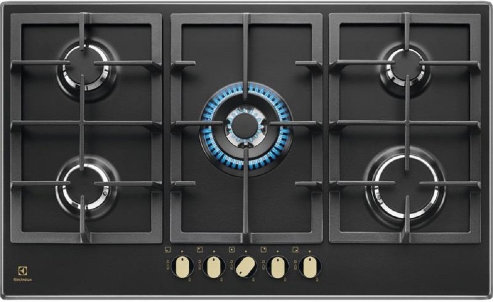 Встраиваемая газовая поверхность Electrolux KGS9536RN (90см, сталь, черная) Встраиваемая газовая поверхность Electrolux KGS9536RN (90см, сталь, черная)