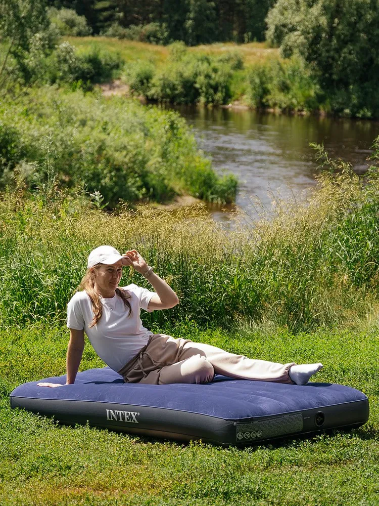 Матрас надувной INTEX 64757 синий - фото 13 Матрас надувной INTEX 64757 синий - фото 13