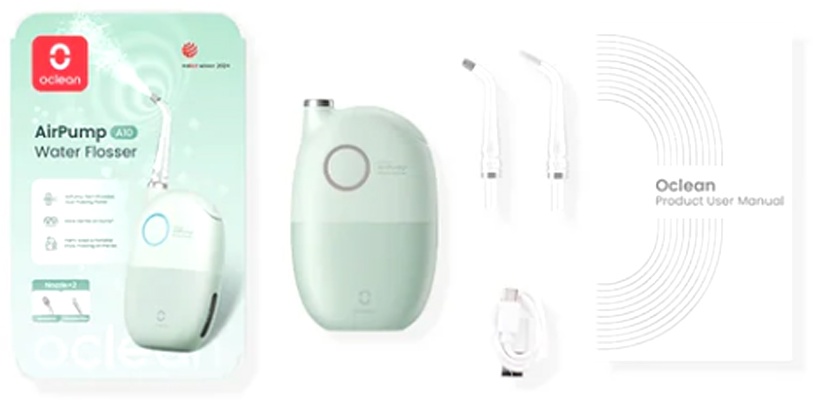 Ирригатор Oclean Oral Irrigator А10 зеленый - фото 2