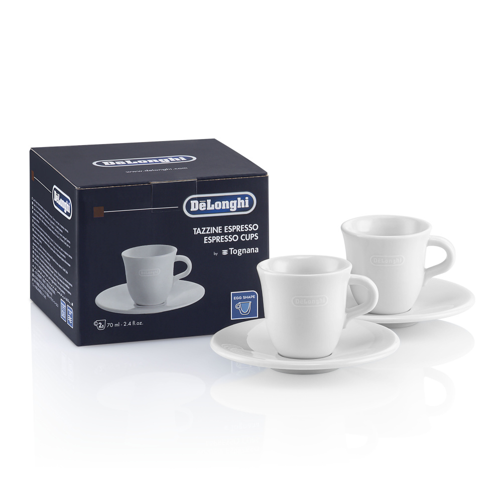 

Набор чашек с блюдцем DeLonghi DLSC308 Espresso (2 шт.)