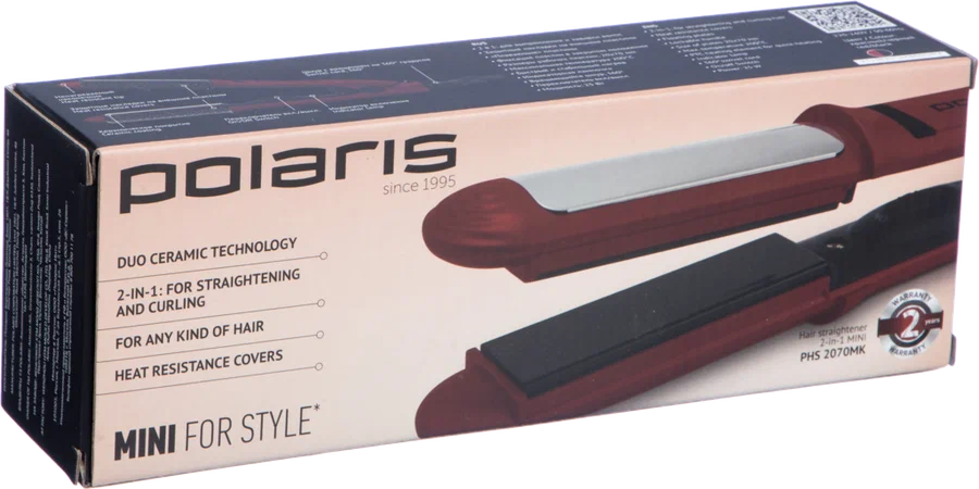 Выпрямитель для волос Polaris PHS 2070MK красный - фото 5