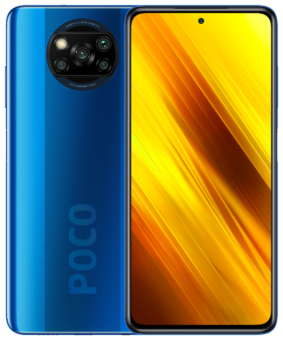 Смартфон Poco X3 6/128GB, синий