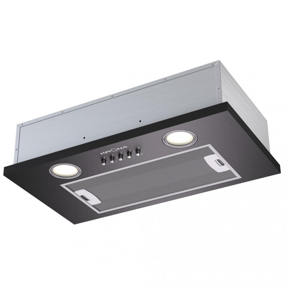 Вытяжка полновстраиваемая Krona SELINA 600 black PB черная - фото 1