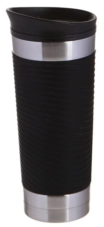 Термокружка Kitfort КТ-1225 черная, 0.45л