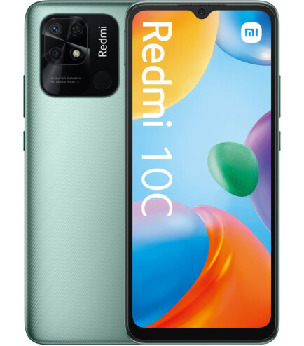 Смартфон Xiaomi Redmi 10C NFC 4/128Gb Mint Green - фото 1