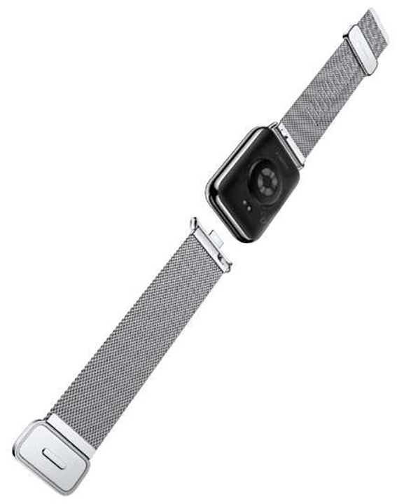 Сменный браслет, Xiaomi, Milanese Quick Release Strap, M2306AS1/BHR8012GL, Совместим с band 8 Pro/9 ProRedmi Watch 4/5, Серебристый - фото 10