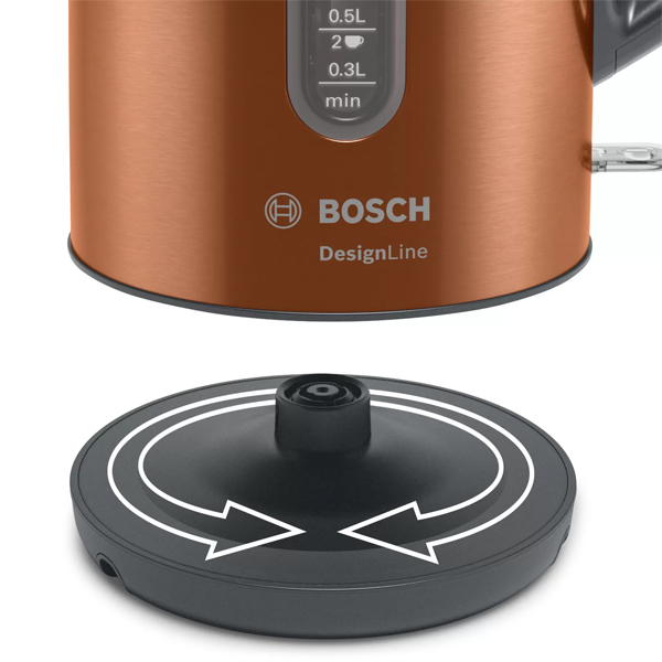 Электрочайник Bosch TWK 4P439 бронзовый - фото 6