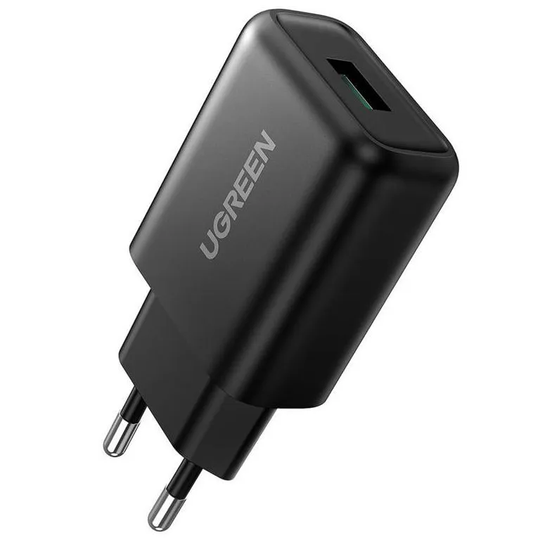 Зарядное устройство UGREEN CD122 QC3.0 USB Fast Charger EU (Black), 70273