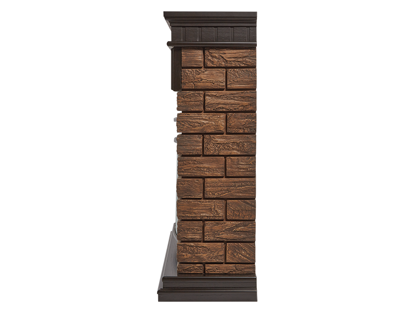 Портал Bricks Wood 25 камень темный, шпон венге - фото 3
