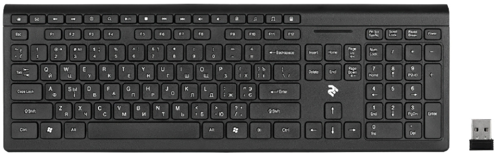 

КЛАВИАТУРА 2E KS210 SLIM WL BLACK