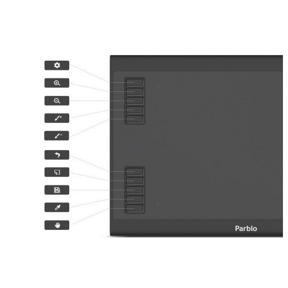 Графический планшет Parblo A610 Plus V2 - фото 10