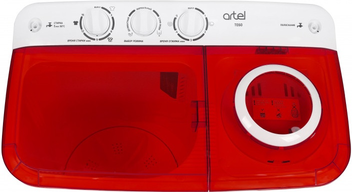 Стиральная машина Artel TE 60 красная - фото 3