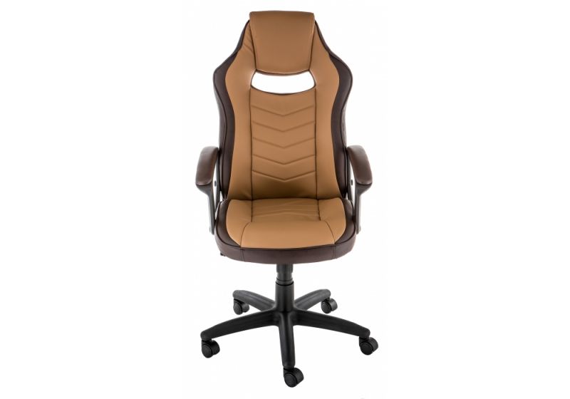 Компьютерное кресло Woodville Gamer темно-бежевое/коричневое - фото 7